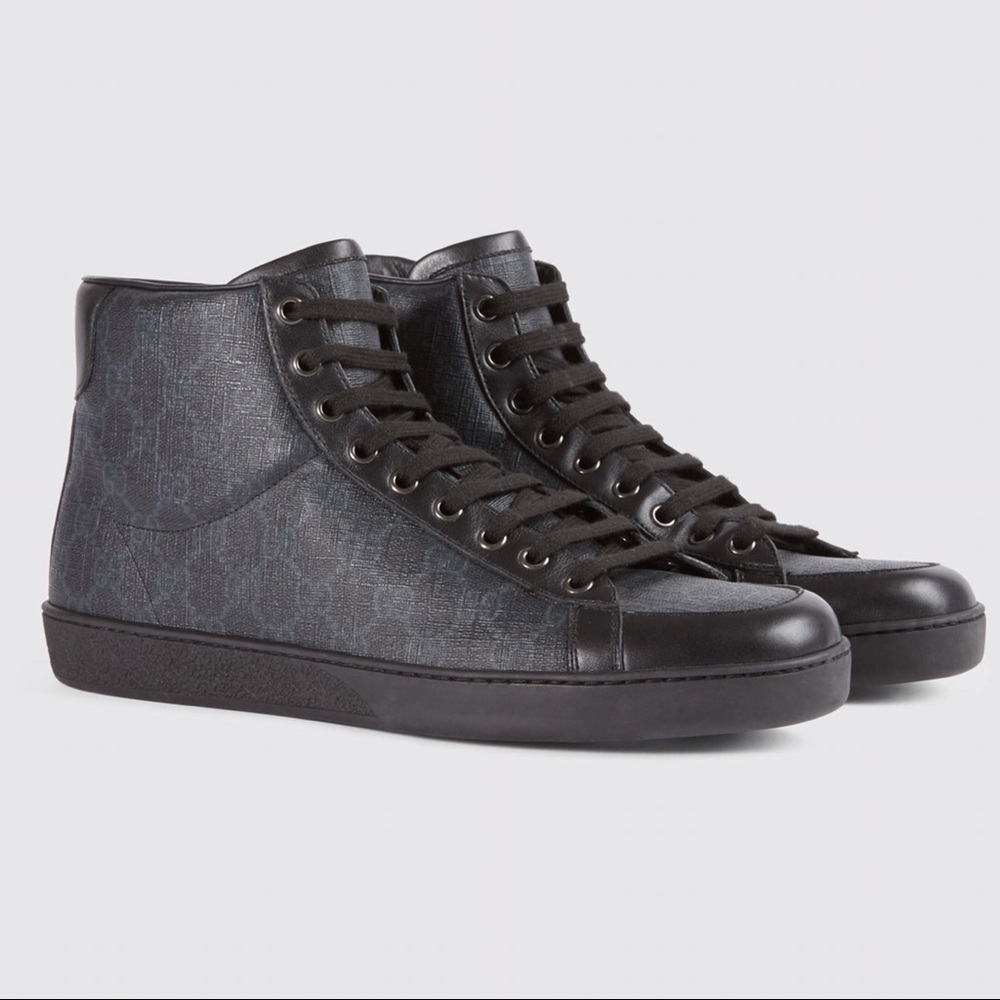 Gucci Black High-Top Sneakers